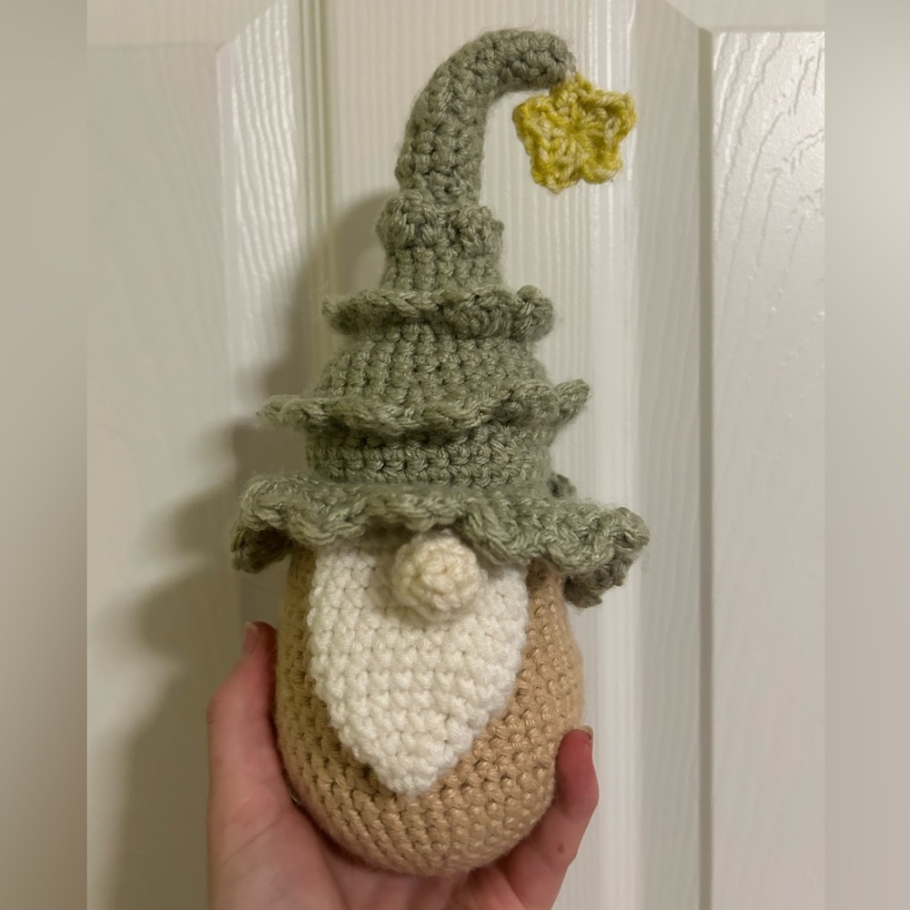 Crochet Christmas Tree Hat Gnome!